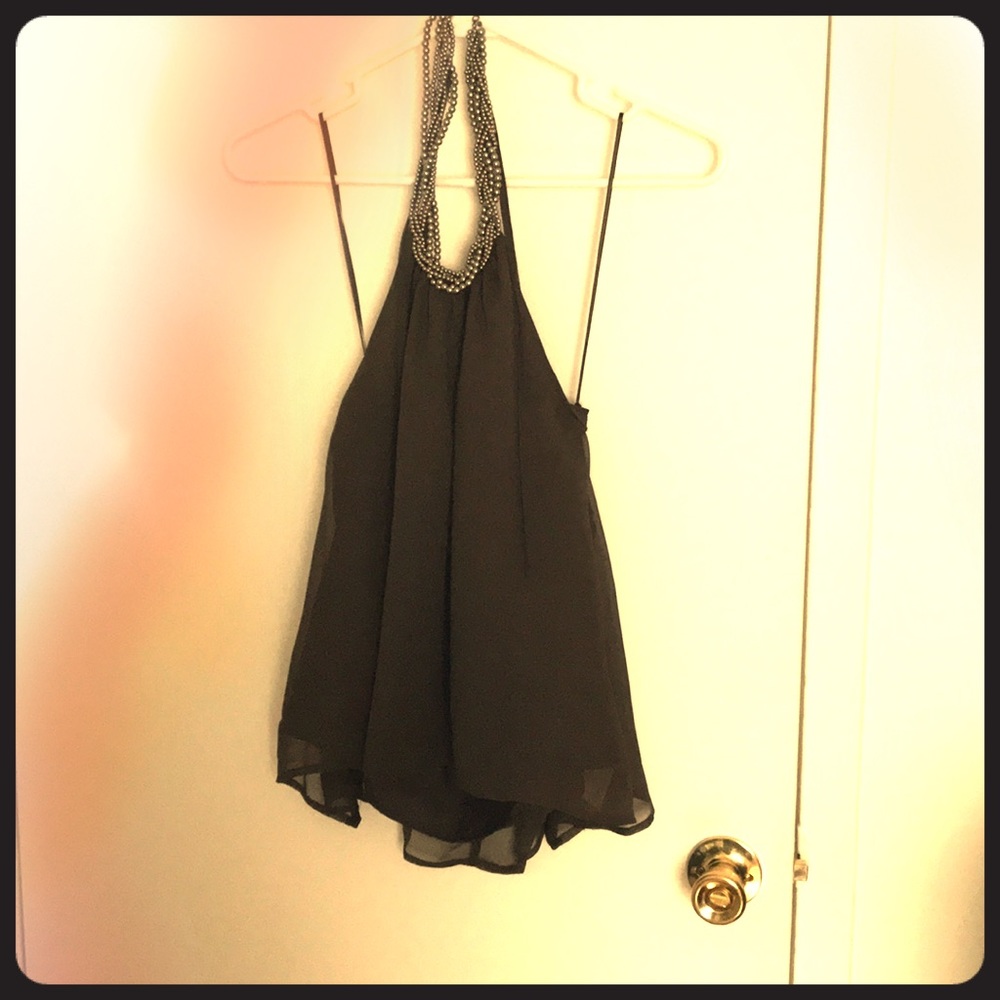 Brown Halter Top